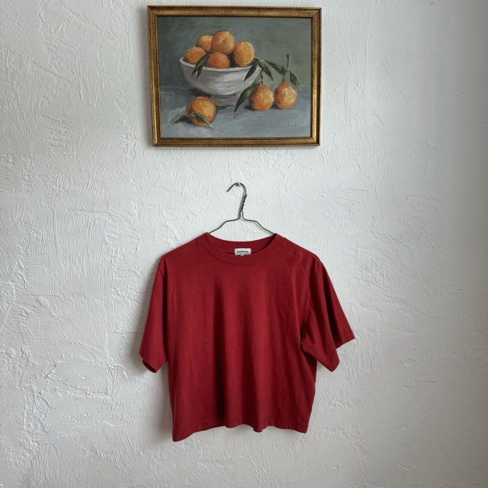 Richer poorer relaxed cropped tee